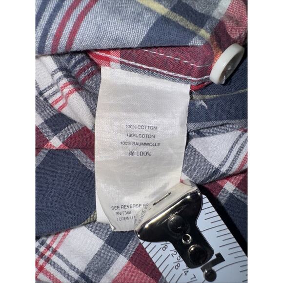 J. Crew Button Down Shirt Men's L Slim Colorful Indian Madras Plaid Lightweight - Picture 9 of 12